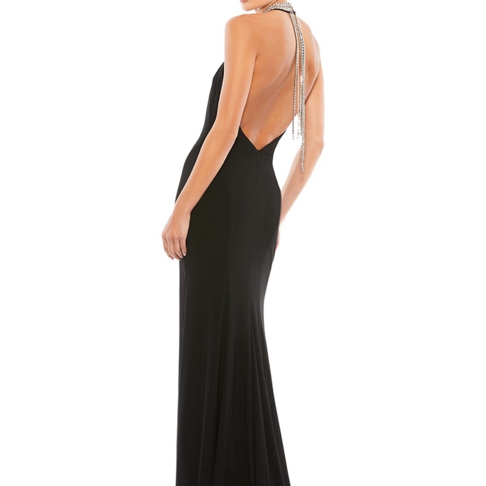 Mac Duggal Black Backless Gown